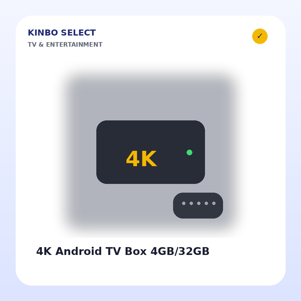 4K Android TV Box 4GB/32GB
