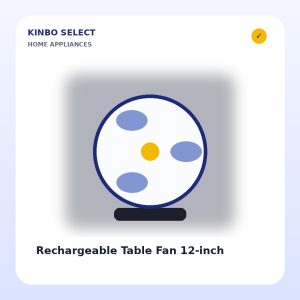 Rechargeable Table Fan 12-inch
