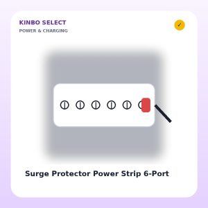 Surge Protector Power Strip 6-Port
