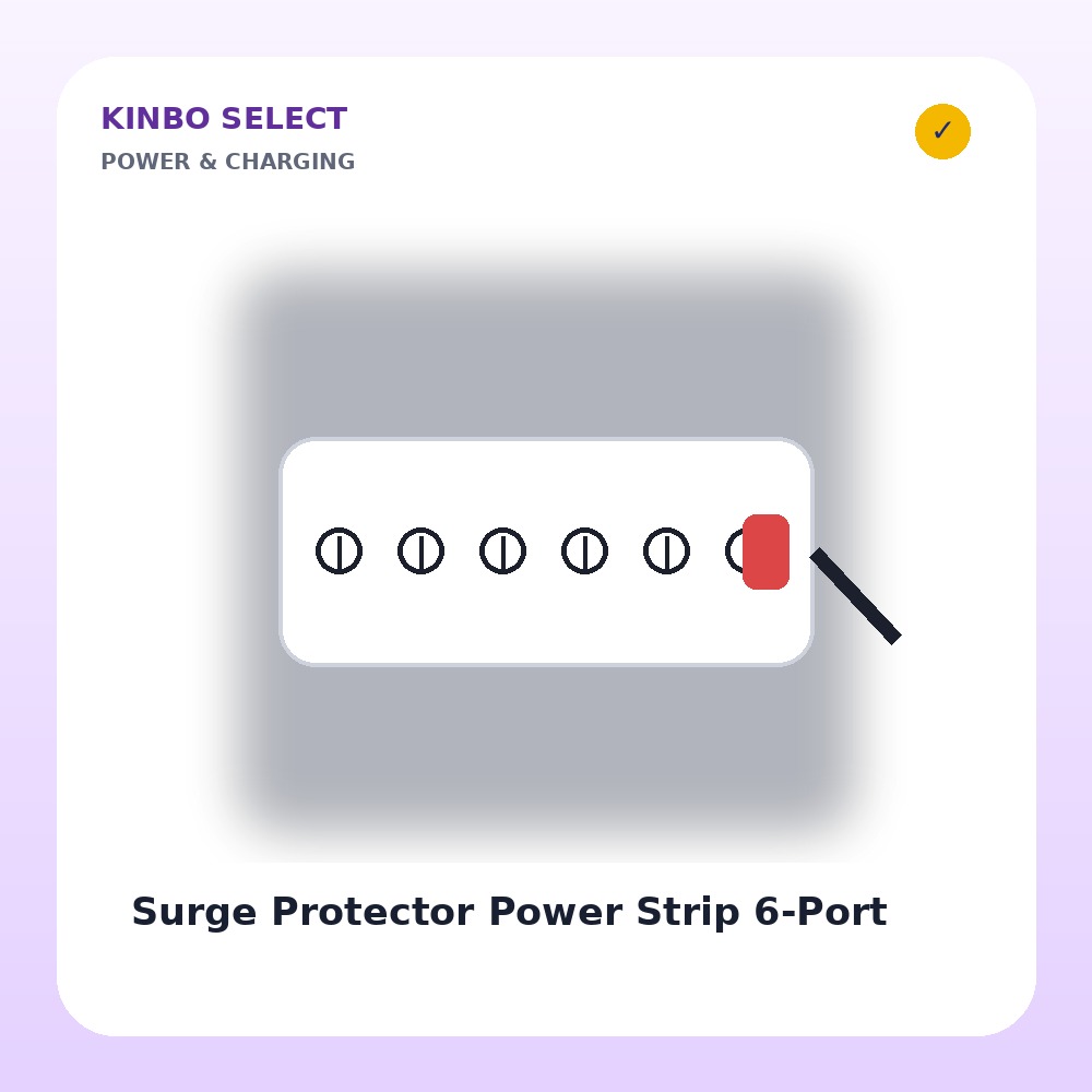 Surge Protector Power Strip 6-Port